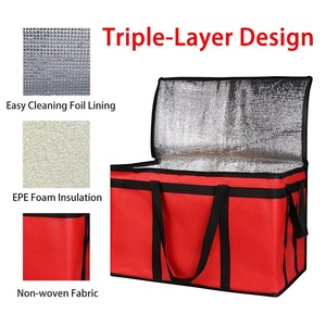 Sac isotherme de haute qualité à très grande capacité, neuf, avec isolation pour la conservation des aliments, idéal pour les pique-niques en extérieur et les repas à emporter. - Product Image 4