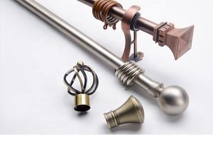 Lot de 25 tringles à rideaux doubles réglables en PVC de 28mm Ensembles de tringles à rideaux de 2/<span class=keywords><strong>3</strong></span>/4 mètres - Product Image 5