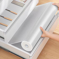 Tapis de bureau moderne transparent personnalisé en EVA, écologique, antidérapant et imperméable, avec compartiments de rangement pour étagères et rouleaux de protection pour réfrigérateur