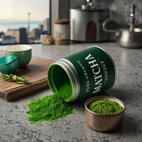 Poudre de Matcha biologique certifiée USDA, qualité cérémonielle, marque privée, 100% naturelle, pure poudre de thé vert