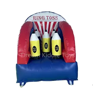 Mini 4 adet şişme interaktif Arena Toss parti kiralama için hedef oyunu şişme simit Toss çocuklar için oyunlar