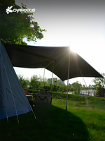 Tente de camping familiale double portable pour la randonnée, les vacances en montagne, protection solaire, imperméable, coupe-vent, anti-humidité