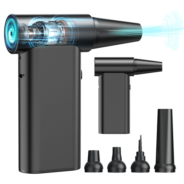 Electrical Mini Turbo Jet Fan Blowing Gun Portable Electric Factory Cordless Air Duster