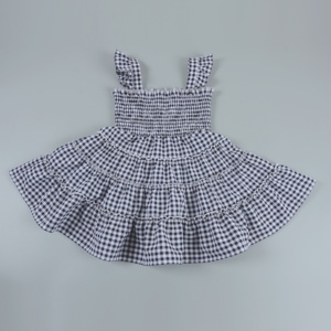 Vestito estivo in Jersey di cotone Set per famiglia abiti a quadri carini per mamma e ragazze abbinati Set per tutta <span class=keywords><strong>la</strong></span> famiglia