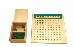 Tablero de división de multiplicación Montessori para enseñanza de matemáticas de primera infancia, juegos educativos para guardería - Product Image 3