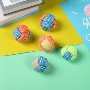 Piccolo cucciolo resistente al morso denti di pulizia giocattoli di corda per cani Pet corda di cotone forniture per addestramento e masticazione di giocattoli - Product Image 4