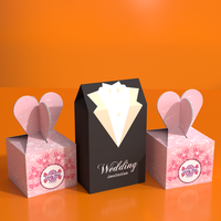 Boîtes à dragées de mariage faites à la main, vides, pour bougies, bonbons, chocolats, cadeaux de la mariée et du marié, pour la décoration de fête