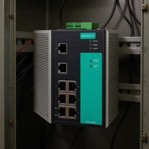 โมซ่า EDS-508A สวิตช์อีเธอร์เน็ตอุตสาหกรรมแบบจัดการได้ 8 พอร์ต พร้อมโปรโตคอล IEEE 802.3 กำลังไฟ 24V ติดตั้งบนราง DIN - Product Image 3