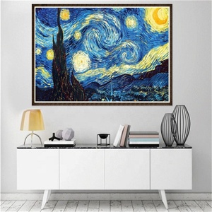 Pinturas Decorativas para el Hogar de Nuevo Diseño, Arte 5D, Kits de Pintura de Diamantes de Van Gogh, Pintura de Diamantes con Taladro Completo - Product Image 3
