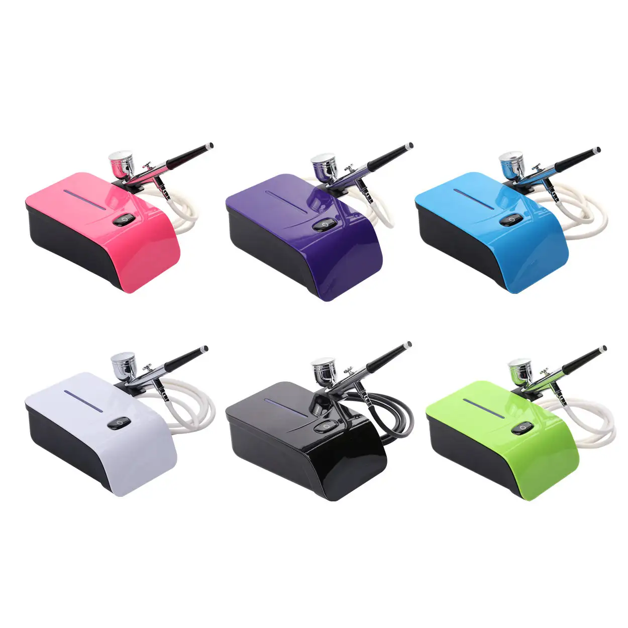 Airbrush Make-Up Kit Met Mini Compressor Voor Cake Decoratie Nail Schilderen Tijdelijke Tattoo Hobby Art