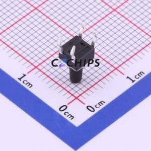 TC-1109-C-J Tactile Switch Through hole-4P,4.5x4.5mm Switch Single Pole Single Throw Round Button 2.6N Through Hole - Product Image 2