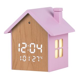 Sveglia Wooden Case Pink JD 9540P - Product Image 1