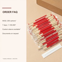 Palillos de Bambú Biodegradables con Funda de Papel Personalizada para Restaurantes Ecológicos, Comida para Llevar y Servicios de Catering