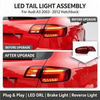 Conjunto de Luces Traseras LED Completas para Audi A3 Sportback Hatchback 2014-2020, Nuevo Estilo Actualizado, Señal de Giro Dinámica Secuencial