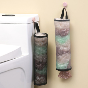 Boîte de rangement murale en maille pour sacs poubelle, grande capacité, rectangulaire, en tissu non tissé - Product Image 4