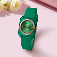Relojes de Silicona para Mujer al por Mayor, con Logotipo Personalizado, Relojes de Cuarzo Cuadrados para Dama