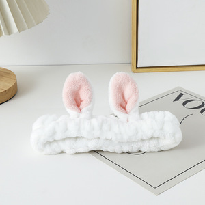 Bandeau de cheveux d'animaux de dessin animé bandeau de maquillage antidérapant en acier inoxydable avec <span class=keywords><strong>oreilles</strong></span> de lapin bandeau de <span class=keywords><strong>lavage</strong></span> de visage mignon Style de mode - Product Image 3