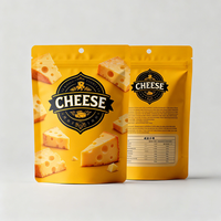 Sachet d'emballage alimentaire imprimé sur mesure pour produits céréaliers, préformé sous vide, pour pain, pizza, crêpes, gaufres, mélange et pochette verticale pour fromage
