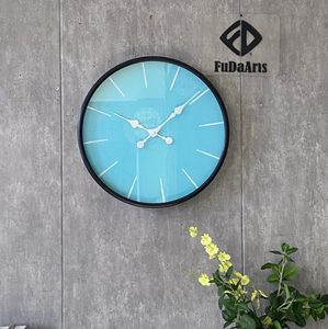 Relojes de pared redondos azules de lujo modernos de precio bajo de fábrica de 51cm, reloj colgante de pared decorativo creativo para el hogar, reloj Dropshipping 2025 - Product Image 3