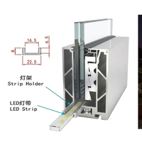 Rampe en verre sans cadre avec profilé en U en aluminium moderne et verre trempé, facile à installer pour villa, hôtel, escalier, balcon, véranda