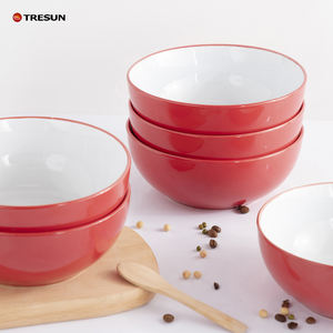 Juego de cuencos para sopa de gran venta, cocina nórdica de cerámica, ensaladera de cerámica de 7 pulgadas, cuenco grande para Pasta de cerámica para restaurante - Product Image 1