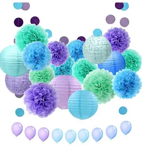 High quality various size colors and customized wedding paper flower round paper lantern for party,birthday,decoration,Christmas