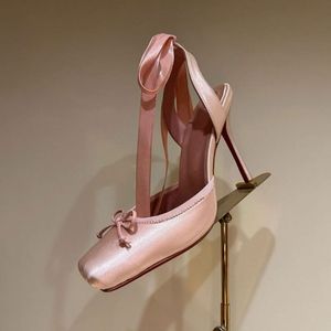 Unique Stilettos Silk Sandalias- Platform Party Shoes Sexy 2025 Thin <strong>Heel</strong> <strong>Lace</strong> <strong>up</strong> <strong>Heels</strong> for Women - Product Image 4