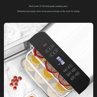 Déshydrateur intelligent en acier inoxydable 110/220V pour usage domestique et commercial, affichage à boutons, entièrement automatique, fruits et légumes