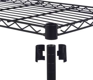 رفوف سلكية لغرفة المعيشة منخفضة التكلفة ، رف تخزين منزلي معدني 5 طبقات واجب خفيف - Product Image 5