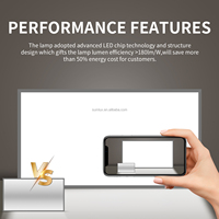 Plafonnier LED encastré intelligent CCT Dali dimmable 400mm 500mm avec télécommande Wifi