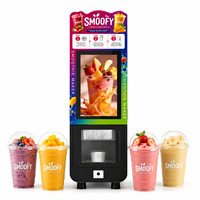 Distributeur automatique de boissons protéinées en acier inoxydable avec panneau intelligent, mélangeur de smoothies frais, distributeur de boissons sans personnel, glace