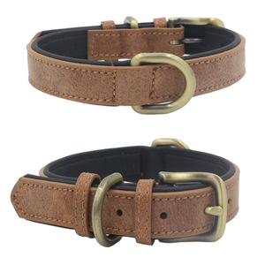 <span class=keywords><strong>Collar</strong></span> de piel sintética para mascotas, <span class=keywords><strong>collar</strong></span>ín personalizado de colores, suave, acolchado, resistente al agua, clásico - Product Image 1