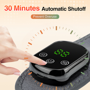 Masajeador de cuello con controlador inalámbrico recargable por USB, compresa caliente, cinturón de masaje de columna Cervical, vibración de calor, producto caliente, masaje - Product Image 4