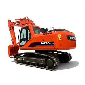 Excavatrice sur pneus DOOSAN DH220LC-7 avec garantie d'un an, moteur à couple élevé, boîte de vitesses, PLC et roulement - Product Image 1