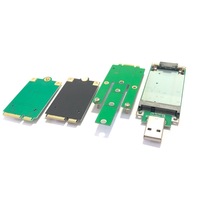 Carte adaptateur M.2 vers PCIe 5G, module convertisseur 3042/3052 Key-B avec double emplacement SIM et 4 antennes pour modules 5G