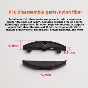 Fixations invisibles en plastique pour meubles modernes et simples, supports d'étagères robustes et durables, installation facile, couleur personnalisable - Product Image 6