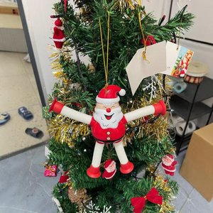 Jouets de Noël en plastique télescopique pour le Nouvel An, décorations de Noël, jouets à ventouse pour enfants et farces pratiques - Product Image 2