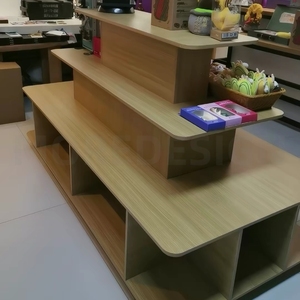 Élégante étagère de présentation multi-niveaux en bois écologique double face, robuste, pour îlot de cuisine ou armoire de rangement - Product Image 2