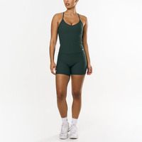Short de cyclisme côtelé taille haute pour femme fermeture à la taille élastique en nylon souple extensible respirant Logo personnalisé short de yoga pour vélo