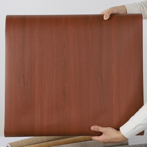 Grain de bois papier peint auto-adhésif Pvc étanche placard cuisine chambre meubles autocollants rénover décoration <span class=keywords><strong>Film</strong></span> protecteur - Product Image 6