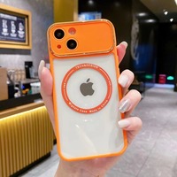 Housse mince magnétique pour iPhone 16 12 Pro Max, grande fenêtre, protection de caméra, chargement sans fil, étui pour téléphone portable, galvanoplastie