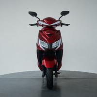 Scooter électrique pour adultes à deux roues homologué EEC DOT, batterie au lithium 72V 3000W, rouge, sportif, avec coffre arrière