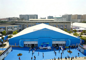 Carpa de Almacenamiento Resistente de PVC, Impermeable, Ignífuga, con Protección UV y Resistente al Viento, 30x50m, para Almacenes, Publicidad y Ferias Comerciales - Product Image 3
