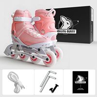 Patins à roulettes professionnels roses et mignons pour femmes, avec cadre en alliage d'aluminium et 4 roues, idéaux pour les sports de loisirs en plein air