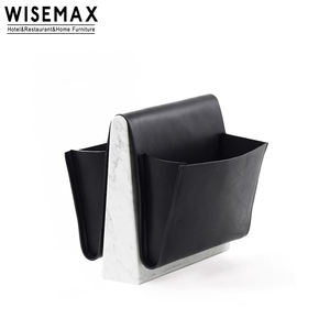 WISEMAX MUEBLES Sofás <span class=keywords><strong>de</strong></span> mármol natural italiano Mesa <span class=keywords><strong>de</strong></span> esquina Decoración para sala <span class=keywords><strong>de</strong></span> estar Mesa auxiliar con almacenamiento Revistero <span class=keywords><strong>Estuche</strong></span> para libros - Product Image 5