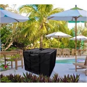 Free Sample Patio <b>Cushion</b> <b>Storage</b> Bag with Zipper and Handles Waterproof Outdoor Furniture Seat <b>Cushion</b> Bags Square, Black, 32 - Product Image 4