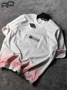 Áo thun nam <span class=keywords><strong>RQ</strong></span> dáng rộng cổ điển tay ngắn 100% cotton, kiểu dáng Mỹ, thiế<span class=keywords><strong>t</strong></span> kế cổ điển, phong cách thường ngày, dệ<span class=keywords><strong>t</strong></span> kim kỹ thuậ<span class=keywords><strong>t</strong></span> số - Product Image 4