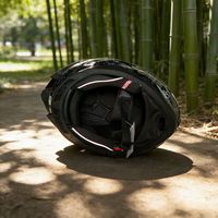 Casque de moto modulaire rabattable double usage (route et tout-terrain) avec système de double visière, verres extérieurs transparents et intérieurs teintés, certifié DOT 3C, en ABS
