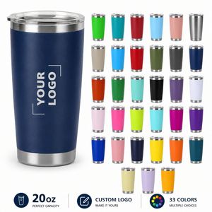 Gobelet isotherme personnalisé de 20 oz à double paroi en acier inoxydable, carré, moderne, pour les voyages, avec couvercle, pour la bière, le café, à utiliser en voiture - Product Image 3