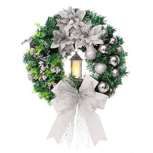 Guirnalda Navideña OH ARTS 2025, Novedad, con Luces LED, para Interiores y Exteriores, Decoración para Puerta Principal y Pared, con Bayas Rojas - Product Image 6